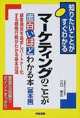 マーケティングのことが面白いほどわかる本 基本編 顧客満足を追求しパートナー化する戦略行動がわかる基本３５項の通販 江口 泰広 紙の本 Honto本 の通販ストア