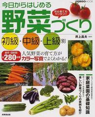 今日からはじめる野菜づくり 初心者でもカンタン 初級 中級 上級別の通販 井上 昌夫 Seibido Mook 紙の本 Honto本の通販ストア