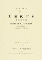工業統計表 市区町村編 平成２６年