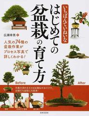 いちばんていねいなはじめての盆栽の育て方 人気の７４種の盆栽作業がプロセス写真で詳しくわかる の通販 広瀬 幸男 紙の本 Honto本の通販ストア