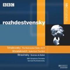 チャイコフスキー：『くるみ割り人形』より、ショスタコーヴィチ：バレエ『ボルト』より、他　ロジェストヴェンスキー＆BBＣ響（ステレオ）【CD】