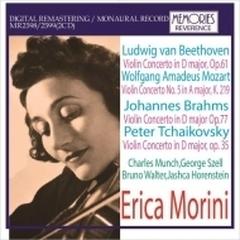 ヴァイオリン協奏曲ライヴ集～ベートーヴェン、モーツァルト、ブラームス、他　 エリカ・モリーニ、ミュンシュ、セル、ワルター、ホーレンシュタイン（1953-62）（2CD）【CD】 2枚組