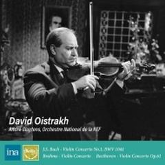 ダヴィド・オイストラフ／ライヴ・イン・パリ 1958　ベートーヴェン：ヴァイオリン協奏曲、ブラームス、バッハ　 アンドレ・クリュイタンス、レフ・オボーリン（2CD）【CD】 2枚組
