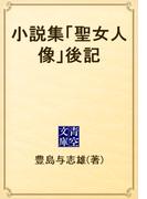 小説集「聖女人像」後記(青空文庫)