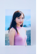 青山なぎさ　直筆サイン入り　クリアアクリルアート（Ａ３サイズ）　【購入特典・Ｂ２ポスター付き】