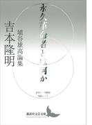 永久革命者とは何か　埴谷雄高論集(講談社文芸文庫)