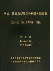 疾病、傷害及び死因の統計分類提要 ＩＣＤ−１０（２０１３年版）準拠