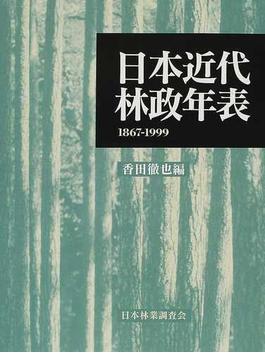 日本近代林政年表 １８６７−１９９９