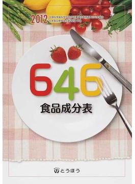 ６４６食品成分表 ２０１２