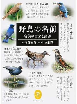 野鳥の名前 名前の由来と語源(ヤマケイ文庫)