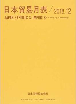 日本貿易月表 国別品別 ２０１８．１２