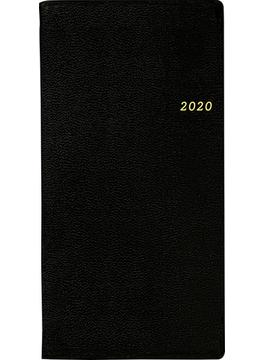 ニューダイアリー 4 手帳 2020年 令和2年 手帳判 ウィークリー 皮革調 黒 No.82 2020年1月始まり