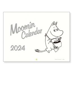 ムーミン壁かけカレンダー　モノトーン