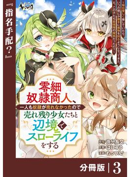 零細奴隷商人、一人も奴隷が売れなかったので売れ残り少女たちと辺境でスローライフをする～毎日優しく接していたら、いつの間にか勝手に魔物を狩るようになってきた。え、この子たち最強種の魔族だったの？～【分冊版】（ノヴァコミックス）３(ノヴァコミックス)