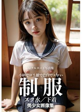 小柄でロリ顔で色白でエロい 制服／スク水／下着 美少女画像（AIヌード写真集）(HAI)