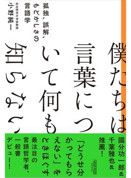 僕たちは言葉について何も知らない　孤独、誤解、もどかしさの言語学