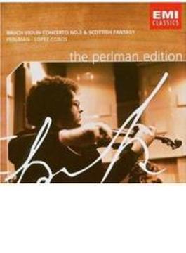 ヴァイオリン協奏曲第２番、スコットランド幻想曲　パールマン、ロペス・コボス＆ニュー・フィルハーモニア管