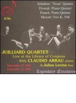 Juilliard.sq & Arrau Piano Quintet-schubert, Franck, Dvorak +mozart: Trio