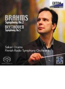 ブラームス：交響曲第2番、ベートーヴェン：交響曲第5番『運命』　サカリ・オラモ＆フィンランド放送交響楽団