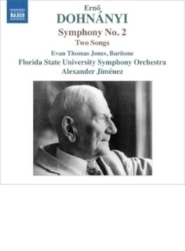 交響曲第２番、２つの歌曲　Ａ．ヒメネス＆フロリダ州立大学響、Ｅ．Ｔ．ジョーンズ