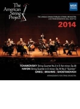 チャイコフスキー：弦楽四重奏曲第３番、ハイドン：『五度』（弦楽アンサンブル版）　アメリカン・ストリング・プロジェクト