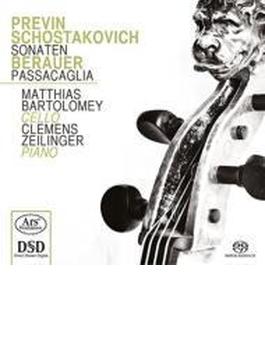 Cello Sonata: M.bartolomey(Vc) Zeilinger(P) +previn: Celo Sonata, Berauer: Passacaglia (Hyb)