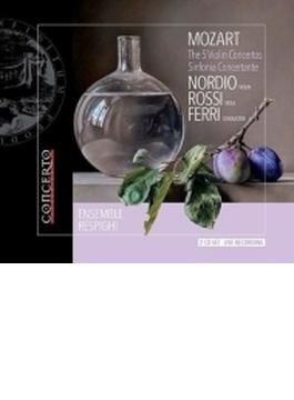 Comp.violin Concertos, Sinfonia Concertante K, 364, : Nordio(Vn) D.rossi(Va) Ferri / Ensemble Respighi