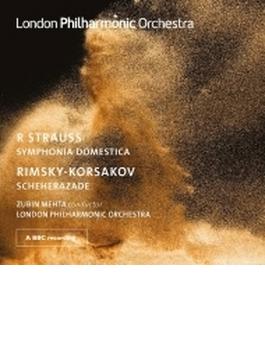 リムスキー＝コルサコフ：シェエラザード、R.シュトラウス：家庭交響曲　ズービン・メータ＆ロンドン・フィル（1992、1988　ステレオ）（2CD）