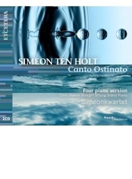 『カント・オスティナート』4台ピアノ版　シメオンクァルテット（平行弦ピアノ）（2CD）（日本語解説付）