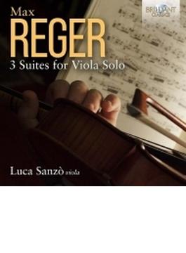 『無伴奏ヴィオラのための作品集～レーガー：3つの組曲、ヴュータン、ペンデレツキ、ブリテン、ストラヴィンスキー』　ルーカ・サンツォ