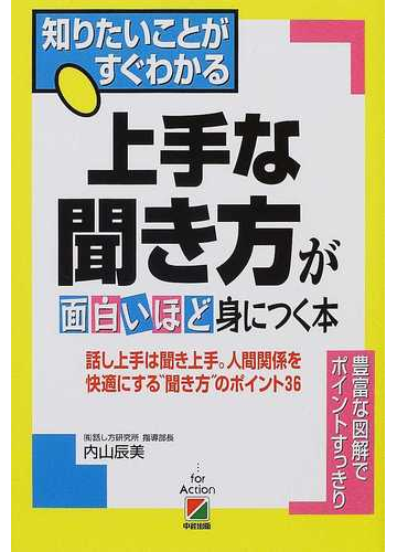 上手な聞き方が面白いほど身につく本 話し上手は聞き上手 人間関係を快適にする 聞き方 のポイント３６の通販 内山 辰美 紙の本 Honto本 の通販ストア