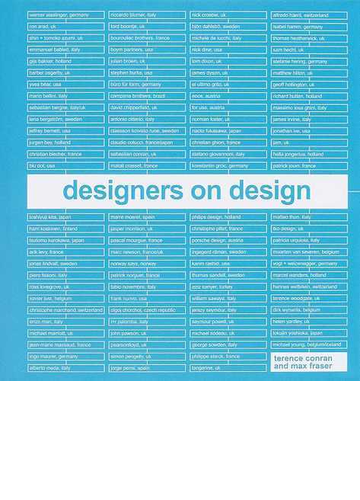 デザイナーズ オン デザインの通販 テレンス コンラン マックス フレーザー 紙の本 Honto本の通販ストア
