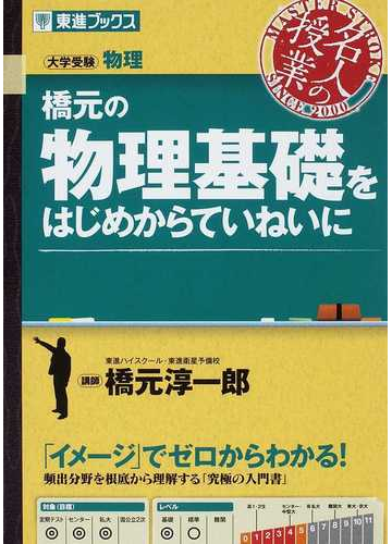 橋元の物理基礎をはじめからていねいに 大学受験物理の通販 橋元 淳一郎 紙の本 Honto本の通販ストア