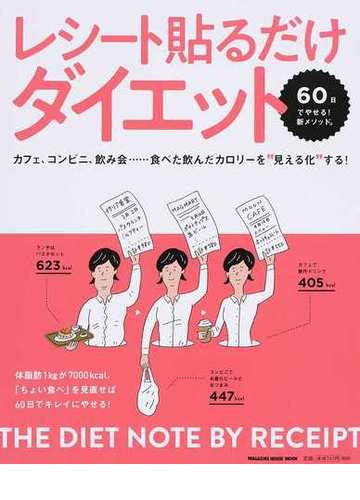 レシート貼るだけダイエット カフェ コンビニ 飲み会 食べた飲んだカロリーを 見える化 する の通販 金丸絵里加 マガジンハウスムック 紙の本 Honto本の通販ストア