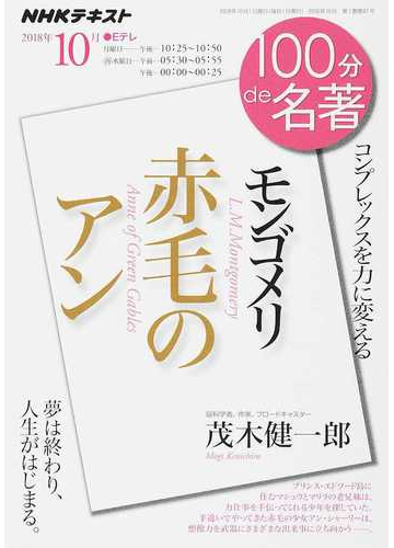 モンゴメリ 赤毛のアン コンプレックスを力に変えるの通販 茂木健一郎 小説 Honto本の通販ストア