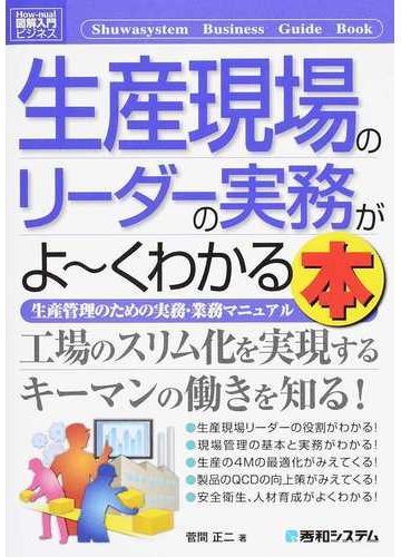 生産現場のリーダーの実務がよ くわかる本 生産管理のための実務 業務マニュアルの通販 菅間正二 紙の本 Honto本の通販ストア