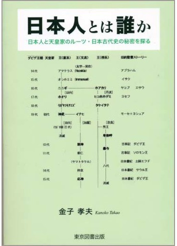 日本人とは誰か 日本人と天皇家のルーツ 日本古代史の秘密を探るの通販 金子 孝夫 紙の本 Honto本の通販ストア