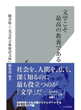 文学こそ最高の教養である(光文社新書)