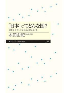 「日本」ってどんな国？　──国際比較データで社会が見えてくる(ちくまプリマー新書)