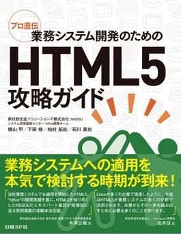 プロ直伝 業務システム開発のためのHTML5攻略ガイド